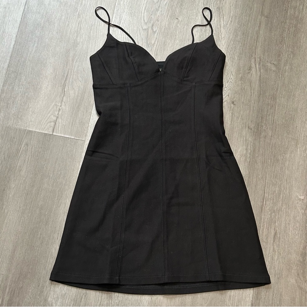 Urban outfitters UO Ari Ponte Mini Black Dress size small women’s - Picture 3 of 10